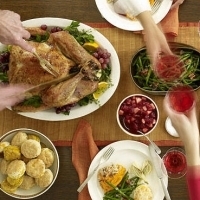 Hoiday Dinner. Photograph by Satya Murthy via flickr and used under a Creative Commons By Atribution licence.