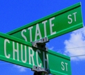 At the intersection of Church and State (Photo by Ben McLeod | Flickr) 