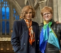 Rachel Weise and Dr. Deborah Lipstadt pictured during filming.