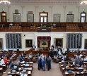 Texas Senate Chambers, Austin Texas. Photgraph by Wally Bobetz via flickr, shared under a Creative Commons By Attribution license.
