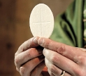 Communion wafer. Image courtesy York Minster via flickr. Used under a Crative Commond By Attribution license.