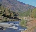 McCloud Bridge, Shasta County, CA — Looking upstream towards property acquired by the Fresno-based Westlands Water District. September 30, 2018. Tom Levy/The Spiritual Edge